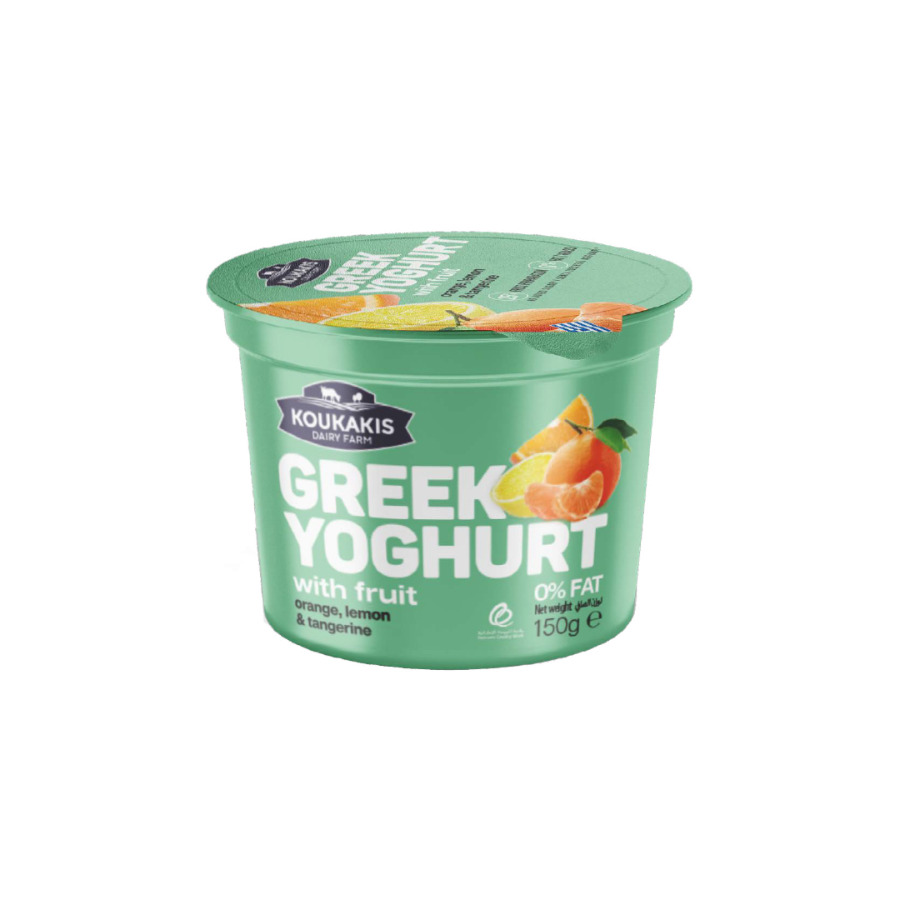 Greek Yoghurt with orange, lemon & tangerine 0% Fat