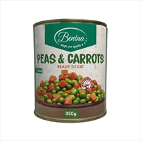Boiled Green Peas with Carrots 850g
